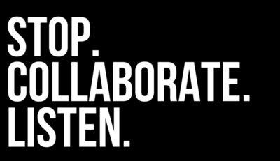 stop colloborate listen